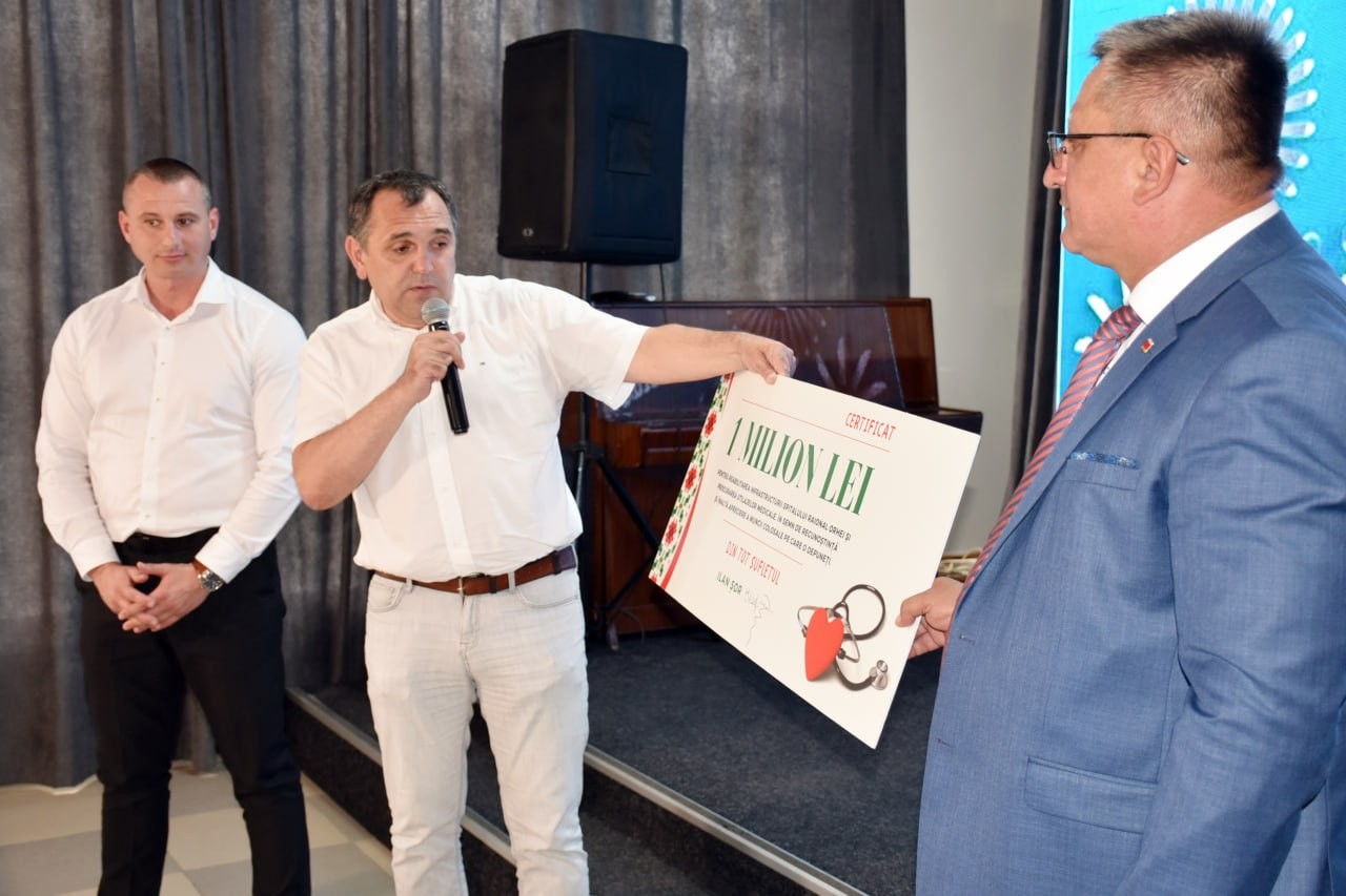 FOTO // Spitalul Raional Orhei va avea utilaj medical modern. Ilan Șor a donat un milion de lei cu ocazia Zilei profesionale a Lucrătorului Medical și a Farmacistului