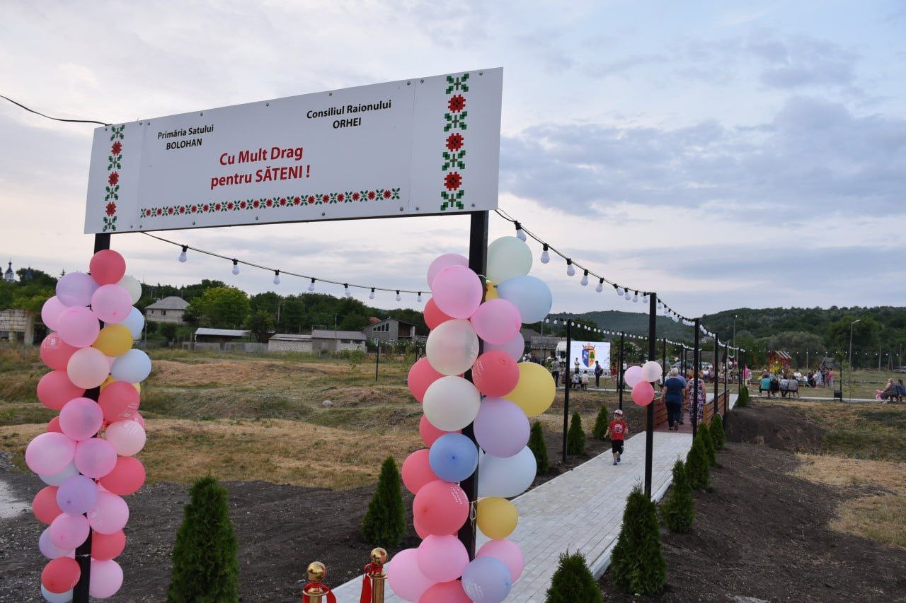 În satul Bolohan a fost inaugurat un parc modern pentru familiile din localitate. Proiect realizat de echipa lui Ilan Șor