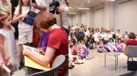 Președintele Republicii Moldova așa cum nu ai mai văzut-o: Maia Sandu, înconjurată de copii, semnând cărți micuților