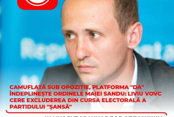 „ȘANSĂ” acuză „Platforma DA” că execută ordinele Maiei Sandu: Denunțul la CEC – este o rușine