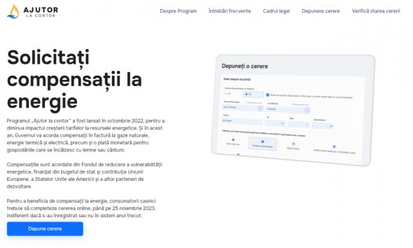 De astăzi pot fi depuse cererile pentru compensațiile la energie