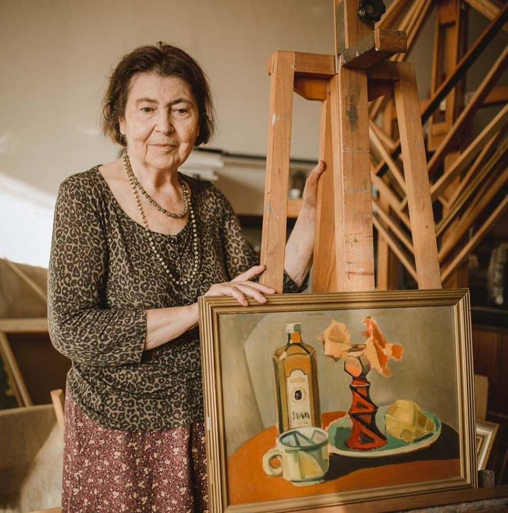 Maia Sandu a felicitat-o pe artista plastică Elena Bontea, cu prilejul celei de-a 90-a aniversări