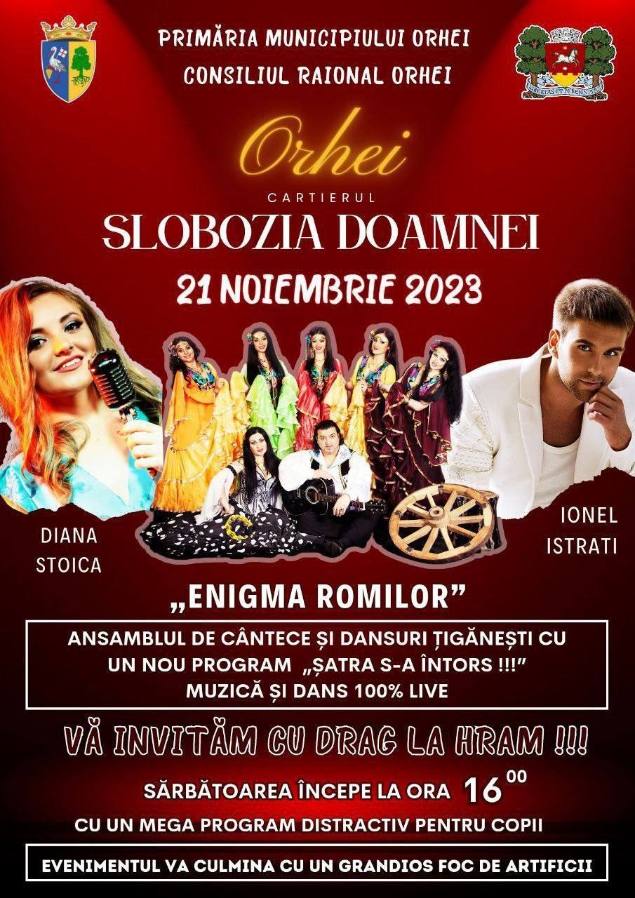 Ionel Istrati, Diana Stoica și Enigma Romilor. Distracție, muzică și focuri de artificii la Slobozia Doamnei din Orhei, cu ocazia hramului
