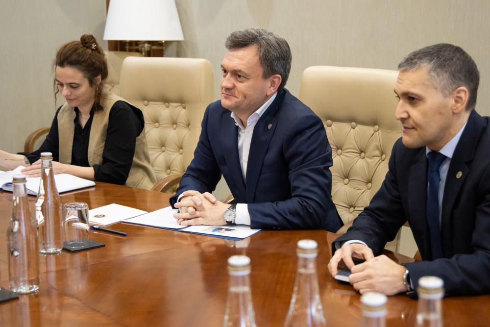 Dorin Recean, în discuții cu directorul biroului Europa a Agenției Organizației Națiunilor Unite pentru refugiați