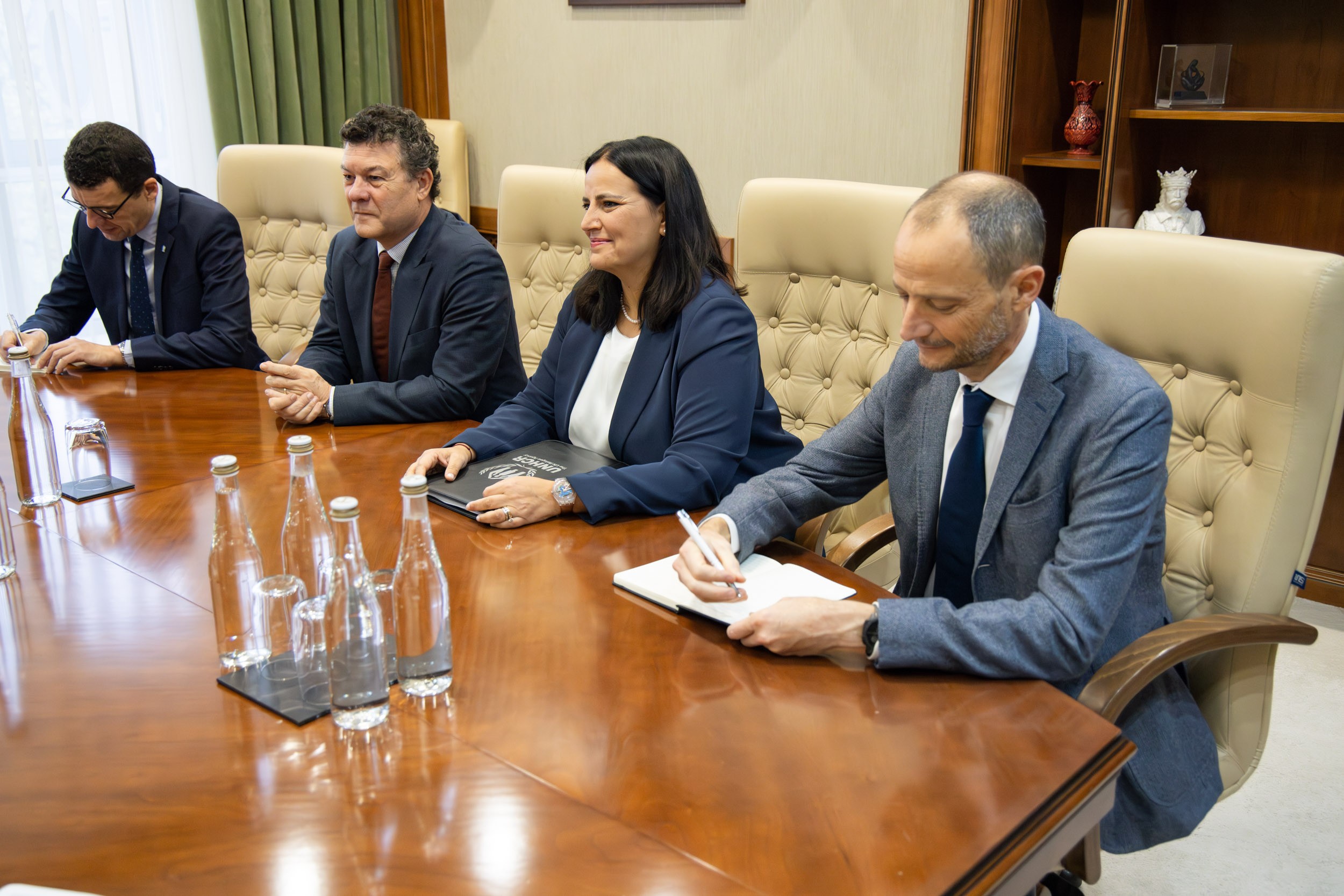 Dorin Recean, în discuții cu directorul biroului Europa a Agenției Organizației Națiunilor Unite pentru refugiați