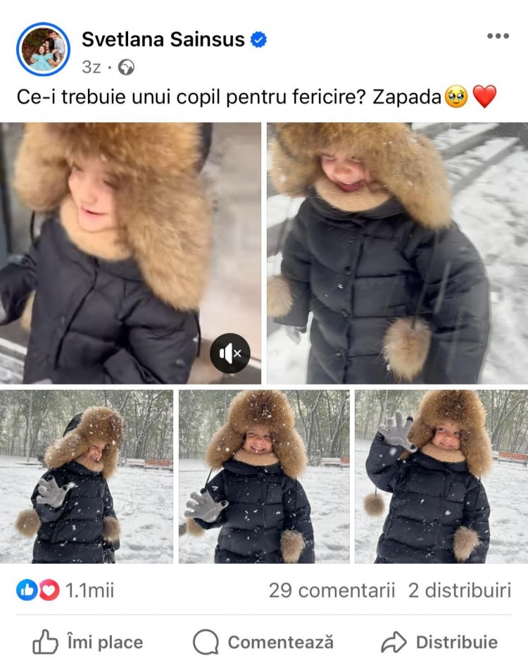 FOTO // „Misteriosul” tată al fiicei Svetlanei Sainsus, dat în vileag chiar de mama lui? Cine ar fi acesta