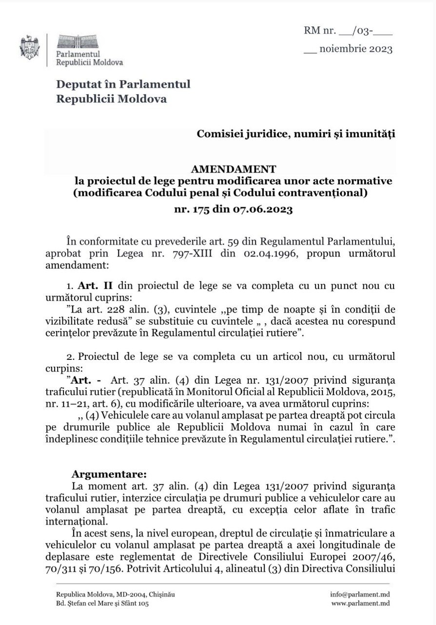 Automobilele cu volanul amplasat pe partea dreaptă vor putea să circule și noapte. Care este condiția