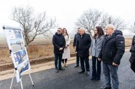 FOTO // Evghenia Guțul și echipa au dat în exploatare un obiect de amploare. Drumul a costat peste 9 milioane de lei