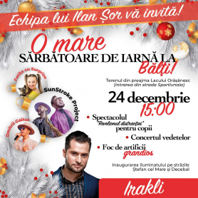 Spectacol de zile mari pe 24 decembrie la Bălți. Echipa lui Șor invită locuitorii la lansarea distracțiilor cu prilejul sărbătorilor de iarnă