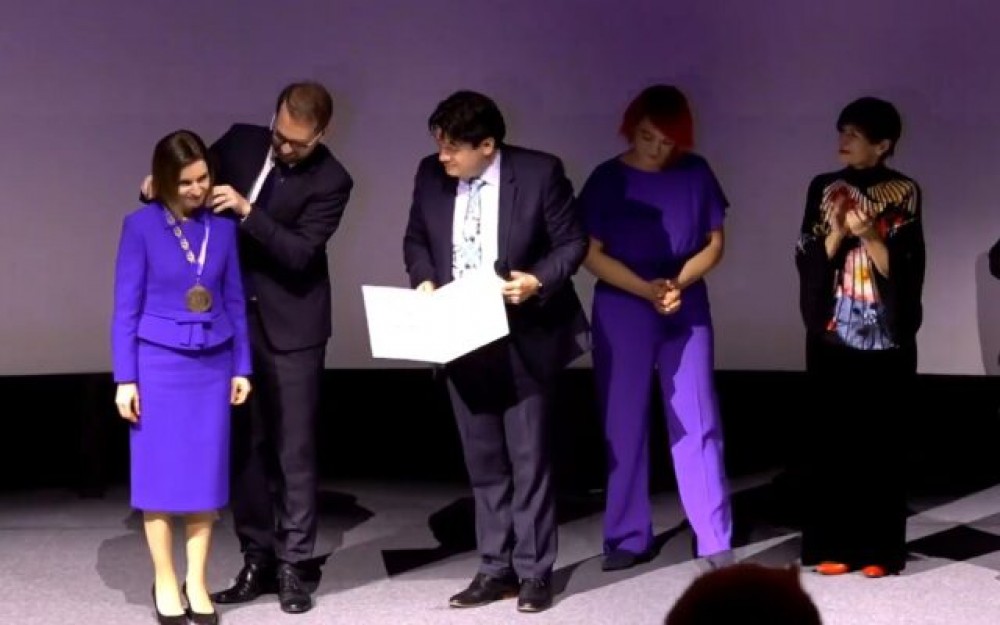 Maia Sandu a primit premiul „Timişoara pentru Valori Europene”, recompensat cu 30 000 de euro