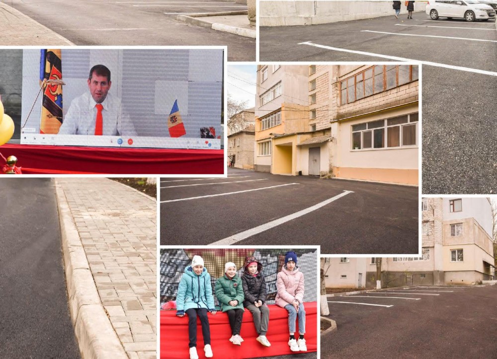 Au început anul cu o curte nouă. O nouă curte de bloc, reparată capital la Orhei