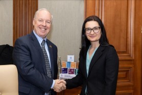 Cristina Gherasimov a avut o întrevedere cu ambasadorul SUA în Republica Moldova, Kent D. Logsdon
