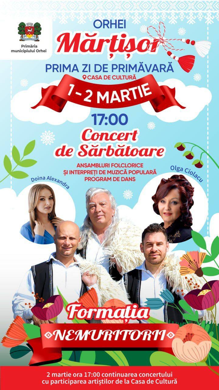 „Mărțișor 2024” – Primăria Orhei pregătește un amplu program artistic cu prilejul sosirii primăverii