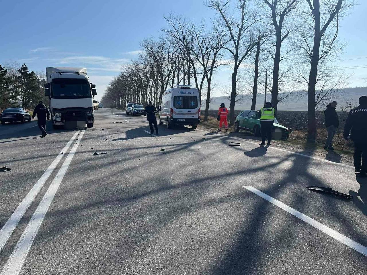 FOTO // Accident grav la Sîngerei. Un bărbat a murit