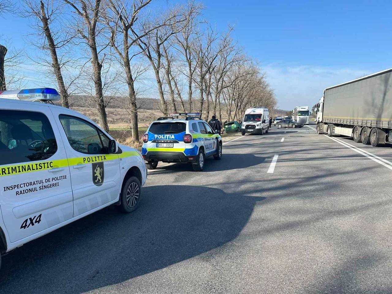 FOTO // Accident grav la Sîngerei. Un bărbat a murit