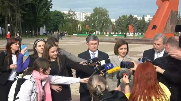 Maia Sandu: Sărbătorim Pacea și Uniunea Europeană