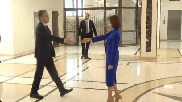 Antony Blinken a ajuns în Republica Moldova. Imagini de la întâlnirea cu Maia Sandu