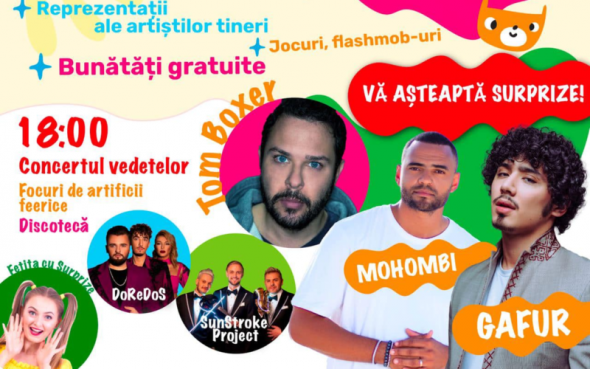 Concert grandios la Bălți: Punctul culminant al serii va fi cu cântărețul Mohombi și Gafur