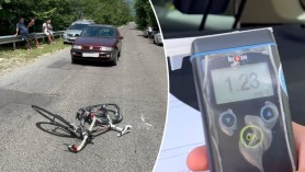 VIDEO // Un șofer beat a tamponat un biciclist la Călărași