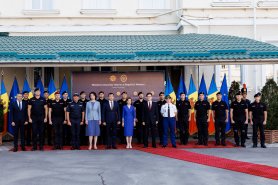 Maia Sandu le-a urat succes polițiștilor și carabinierilor moldoveni care vor asigura ordinea publică pe durata Jocurilor Olimpice din Franța
