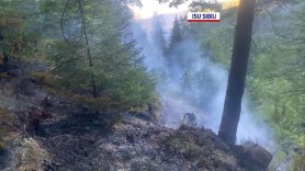 Un accident cu ATV-ul a aprins o pădure în România. Pompierii se luptă cu flăcările de peste 24 de ore
