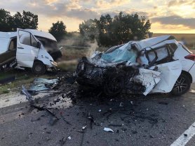 FOTO // Accident teribil la Cimișlia. Un om a decedat