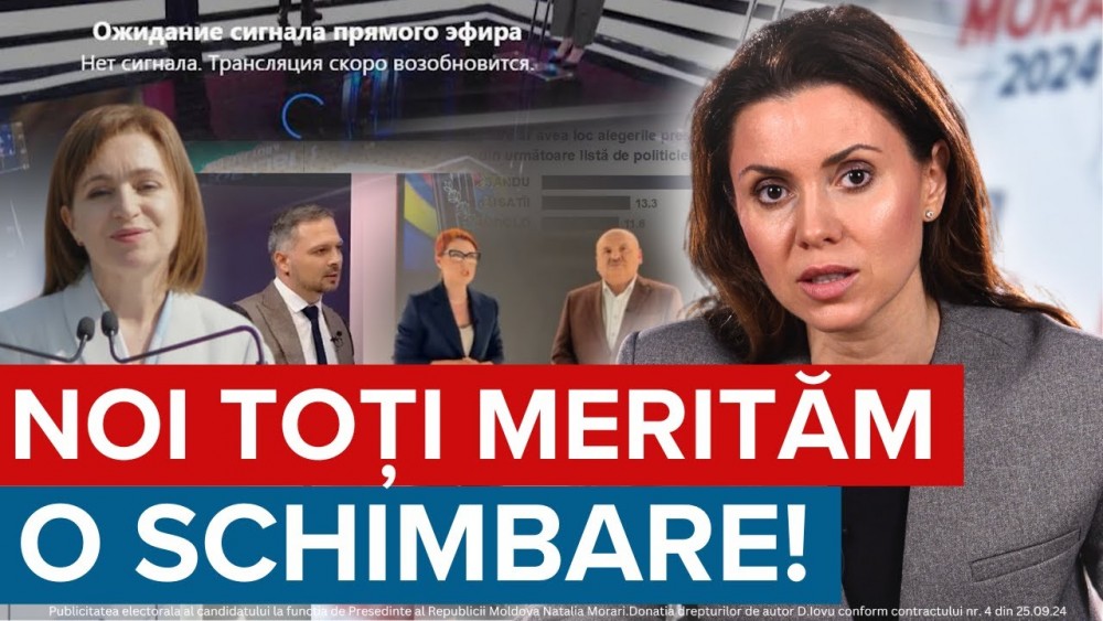 Natalia Morari, la final de campanie electorală: „Avem cu toții nevoie de o schimbare”