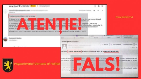 Stop Fals // Votează pentru Maia Sandu și primești 1500 de lei