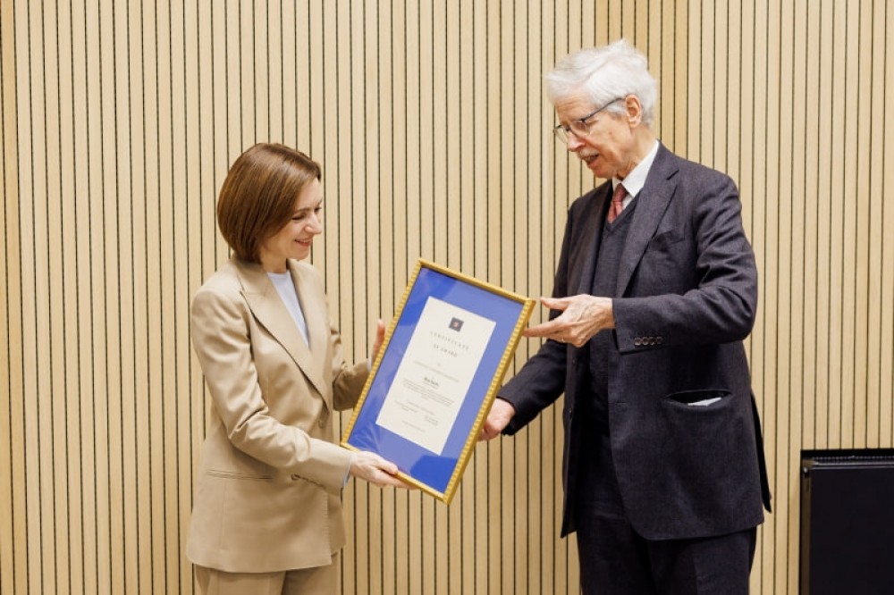 Maia Sandu a primit Premiul European „Richard Coudenhove-Kalergi”. Pentru ce merite