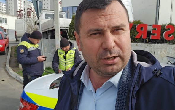Vasile Costiuc a rămas fără permis de conducere, iar mașina i-a fost ridicată