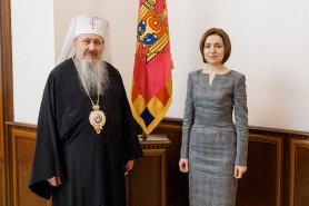 Șefa statului s-a întâlnit cu Înaltpreasfințitul Petru, Arhiepiscopul Chișinăului, Mitropolit al Basarabiei și Exarh al Plaiurilor