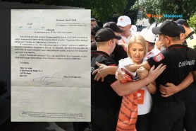 Irina Vlah, lidera partidului „Inima Moldovei”, citată la poliție după protestul din fața Președinției: „Așa arată democrația în stil PAS”