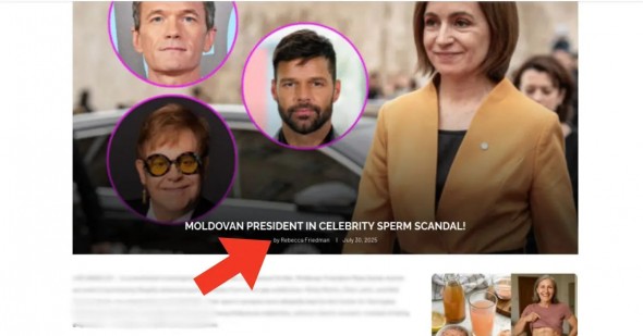 Maia Sandu, vizată într-un fals distribuit masiv pe rețele de propagandă rusești