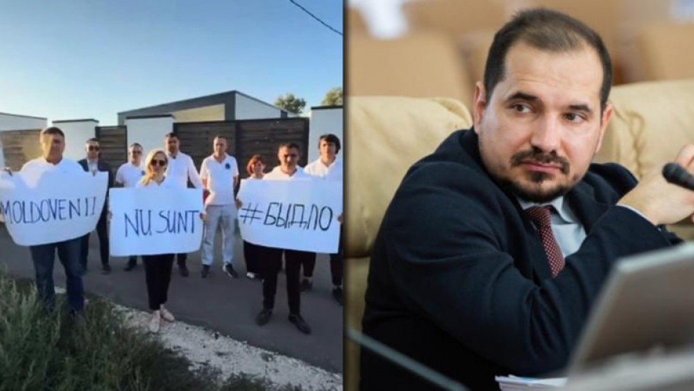 Scandalul „bâdlelor” ia amploare: Costiuc a protestat la poarta lui Buzu