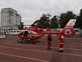 Zbor salvator: SMURD a adus un copil rănit de la Iași la Chișinău