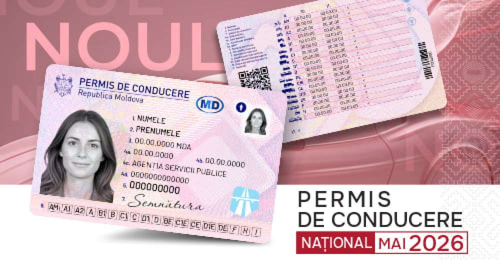 Republica Moldova va avea un nou tip de permis de conducere. ASP a prezentat modelul modernizat al documentului