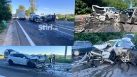 FOTO // Accident grav în Ucraina. Un șofer moldovean a fost reținut