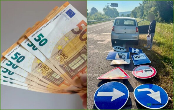 Tentativă de corupere a polițiștilor, la Orhei: doi tineri, opriți cu indicatoare rutiere în mașină, au lăsat 400 de euro pe bancheta autospecialei